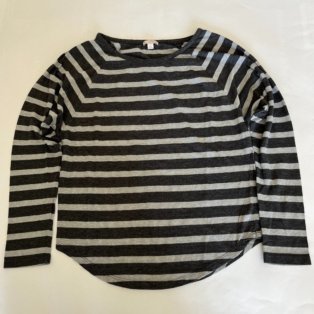Comfy Gap Women Long Sleeves Strip T-shirt